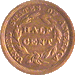 .gif of the reverse of a classig head half cent in good condition