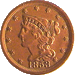 .gif of the obverse of a classic head half cent in very fine condition