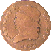 .gif of the obverse of a classic head half cent in good condition