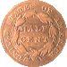 .gif of the reverse of a classig head half cent in good condition