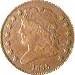 .gif of the obverse of a classic head half cent in very good condition