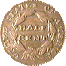 .gif of the reverse of a classic head half cent in very good condition