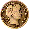 Barber dime .gif on jake's Barber dime coin bargains page