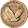 Standing quarter .gif on jake's Liberty Standing quarter coin bargains page