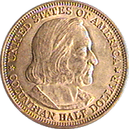 .gif of the obverse side of a Cplumbial commemorative half dollar