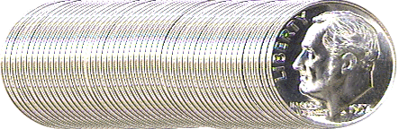 .gif of a roll of 1957 D roosevelt dimes