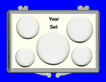 .gif of a 3x2 snap lock coin holder for yrar sets