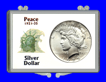 .gif of a 3x2 coin holder for a peace dollar