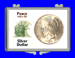 .gif of a 3x2 snap lock coin holder for a Peace silver dollar