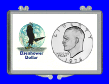 .gif of a 3x2 coin holder for a eisenhower dollar