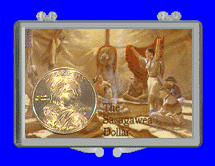 .gif of a 3x2 coin holder for a sacagawea dollar - design #2