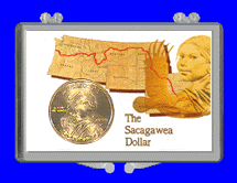 .gif of a 3x2 coin holder for a sacagawea dollar - map design
