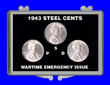 1943 Lincoln steel cents .gif on Jake's coin specials & assortments 1943 Lincoln steel cent page