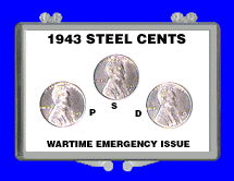 1943 Lincoln steel cents .gif on Jake's coin specials & assortments 1943 Lincoln steel cent page