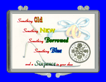 .gif of a 3x2 coin holder for a lucky wedding sixpence