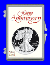 .gif of a snap lock silver eagle coin holder for anniversaries