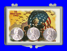 1943 Lincoln steel cents .gif on Jake's coin specials & assortments 1943 Lincoln steel cent page