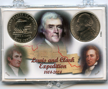 .gif of a 3x2 snap lock coin holder for the lewis and clark 1904 jefferson nickel