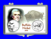 .gif of a 3x2 snap lock coin holder for the new buffalo nickels