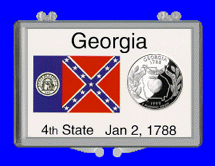 .gif of a 3x2 snap lock coin holder for the Georgia statehood quarter