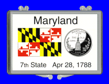 .gif of a 3x2 snap lock coin holder for the Maryland statehood quarter