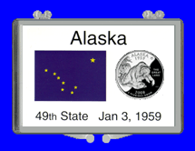 .gif of a 3x2 snap lock coin holder for the north dakota statehood quarter