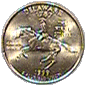 .gif of a statehood quarter on the marcus statehood quarter coin folder page