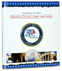 .gif of the Official U.S. Mint Deluxe Statehood Quarter Archive Map