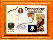 .gif of an oak frame statehood quarter coin holder