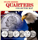 .gif of a whitman statehood quarter coin folder for p and d mints