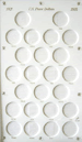 .gif of capital plastics BVD100E coin holder for peace silver dollars