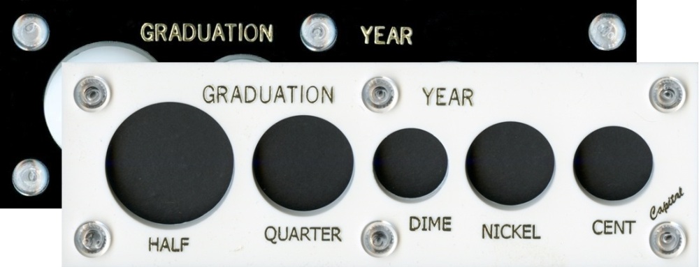 Capital Plastics 11GY 5-Coin Holder Graduation Year - www.jakesmp.com