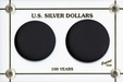 Capital Plastics 345 2-Coin holder for a U.S. Morgan Dollar and a Silver American Eagle - www.jakesmpcom