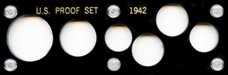 Capital Plastics 411A 5-Coin Holder U.S. Proof Set 1942 - www.jakesmp.com