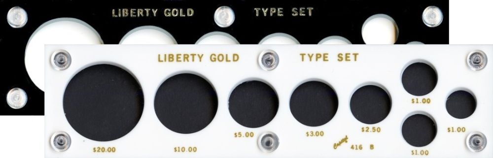 Capital Plastics 416B Liberty Gold Type Set 8-Coin Holder - www.jakesmp.com