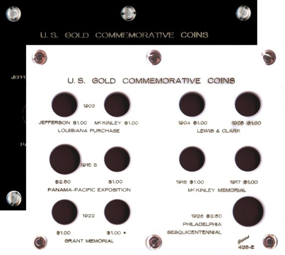 Capital Plastics 423E 11-Coin Commemorative Gold holder - www.jakesmp.com