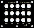 Capital Plastics 426 15-Coin Holder Indian Head Quarter Eagles - www.jakesmp.com