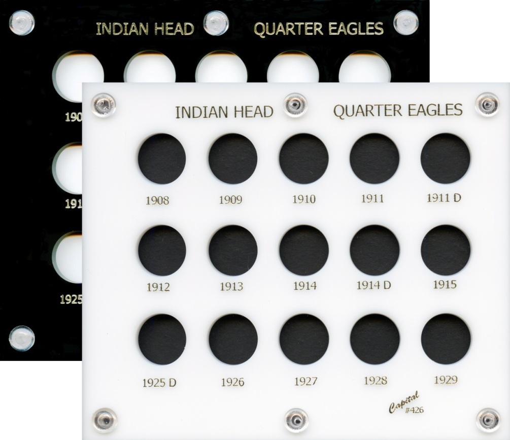 Capital Plastics 426 15-Coin Holder Indian Head Quarter Eagles - www.jakesmp.com