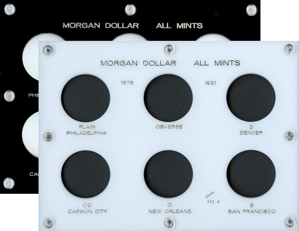 Capital Plastics 452A 6-Coin Holder Morgan Dollar All Mints - www.jakesmp.com