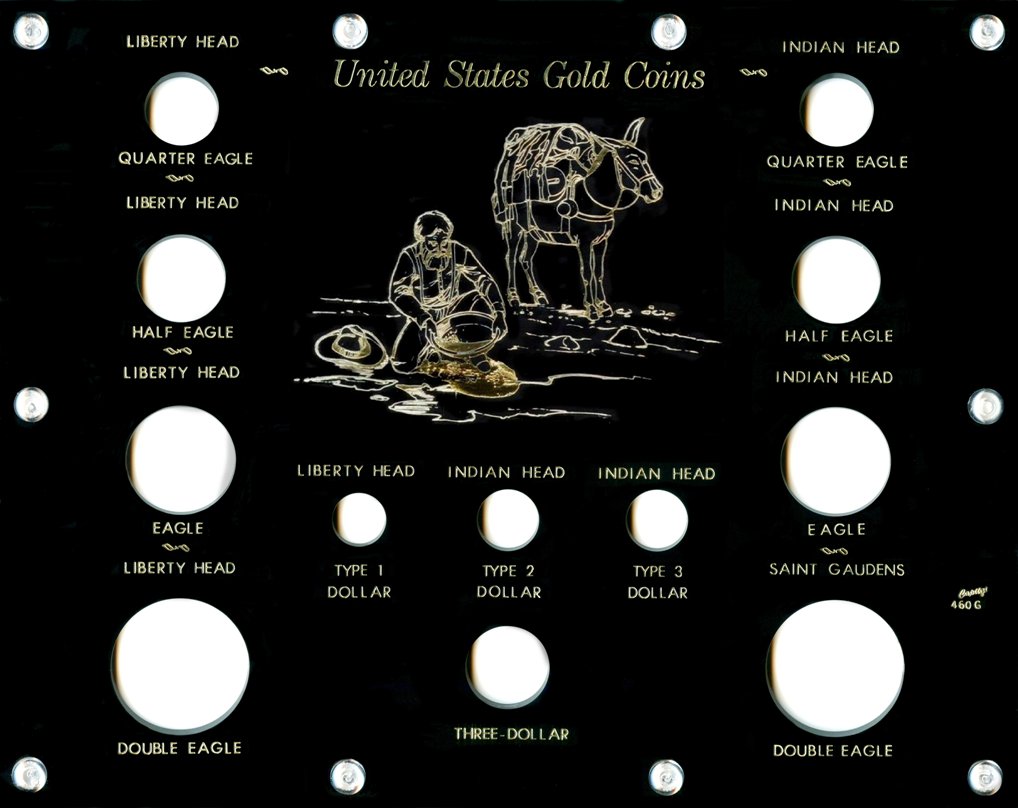 .gif of capital plastice 450G U.S. Gold Type Set Holder W/Illustration.