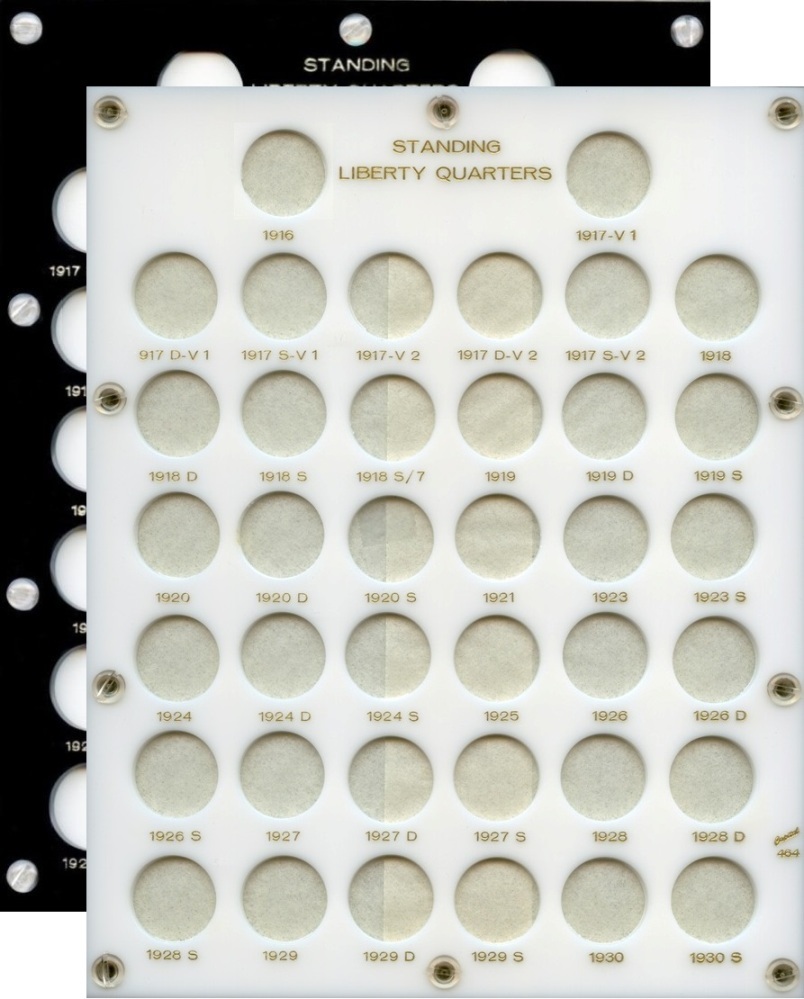 Capital Plastics 464 Standing Liberty Quarter 38-Coin  Holder - www.jakesmp.com
