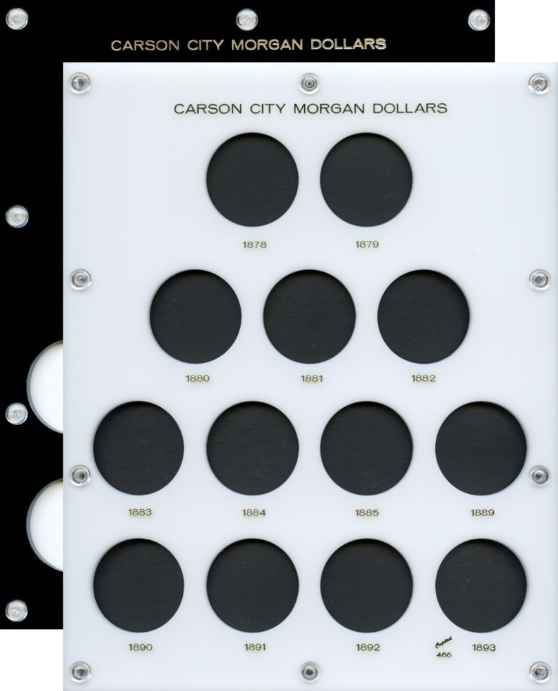 Capital Plastics 466 13-Coin Holder Carson City Morgan Dollars - www.jakesmp.com