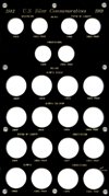 Capital Plastics U.S. Silver Commemoratives Coins 1982-1989 - 22-Coin Holder - jakesmp.com