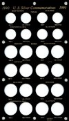 Capital Plastics CP-BVD50J 1990-1993 U.S. Silver Commemoratives 24-Coin Holder - www.jakesmp.com