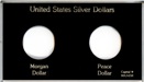 Capital Plastics MA345B 2-Coiin Holder United States Silver Dollars - www.jakesmp.com