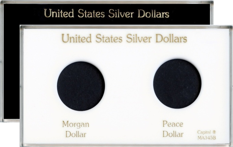 Capital Plastics MA345B 2-Coin Holder United States Silver Dollars - www.jakesmp.com