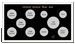 .gif of capital plastics MA10 Meteor coin holder for a u.s. year set with the small dollar