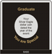 .gif Capital Plastic Greeting Card Coin Holder - Graduate