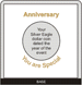 .gif Capital Plastic Greeting Card Coin Holder - Anniversary
