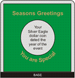 .gif Capital Plastic Greeting Card Coin Holder - Season's Greetings